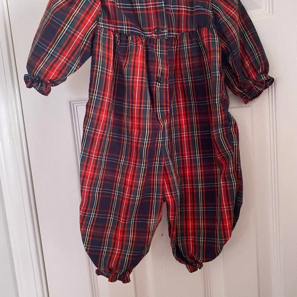 Vintage Smocked Kitty‎ Romper
